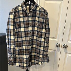 Plaid Button-Up Shirt